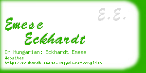 emese eckhardt business card